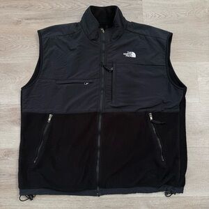 VTG The North Face Men’s Denali Polartec Fleece Vest Black Men XL *FLAWS READ*